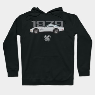 1979 silver vette Hoodie